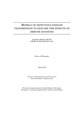 Models of Infectious Disease Transmission to Study the Effects of Waning and Boosting of Immunity on Infectious Disease Dynamics
