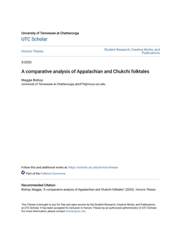 A Comparative Analysis of Appalachian and Chukchi Folktales