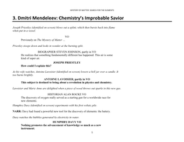 Dmitri Mendeleev: the Periodic Table