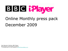 Online Monthly Press Pack December 2009