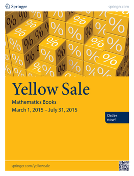Mathematics Books March 1, 2015 – July 31, 2015 Order Now!