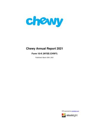 Chewy Annual Report 2021