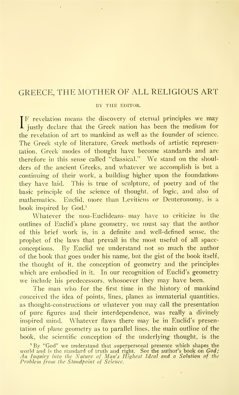 Greece, the Mother of All Religious Art