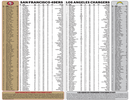 Los Angeles Chargers San Francisco 49Ers