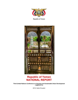 Republic of Yemen NATIONAL REPORT