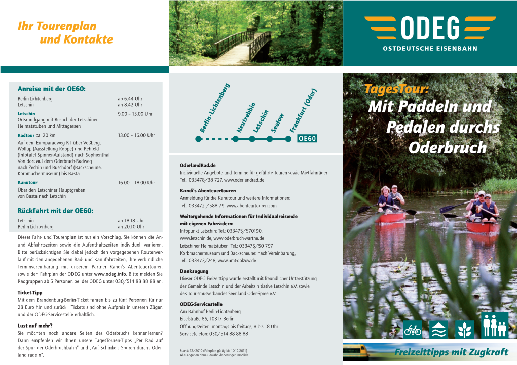 Mit Paddeln Und Pedalen Durchs Oderbruch