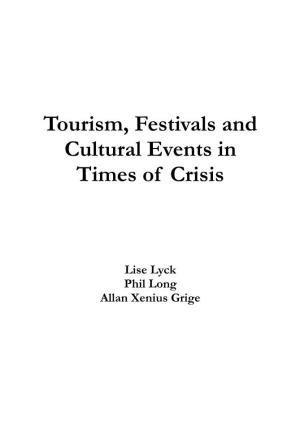 Tourism, Festivals and Cultural Events in Times of Crisis
