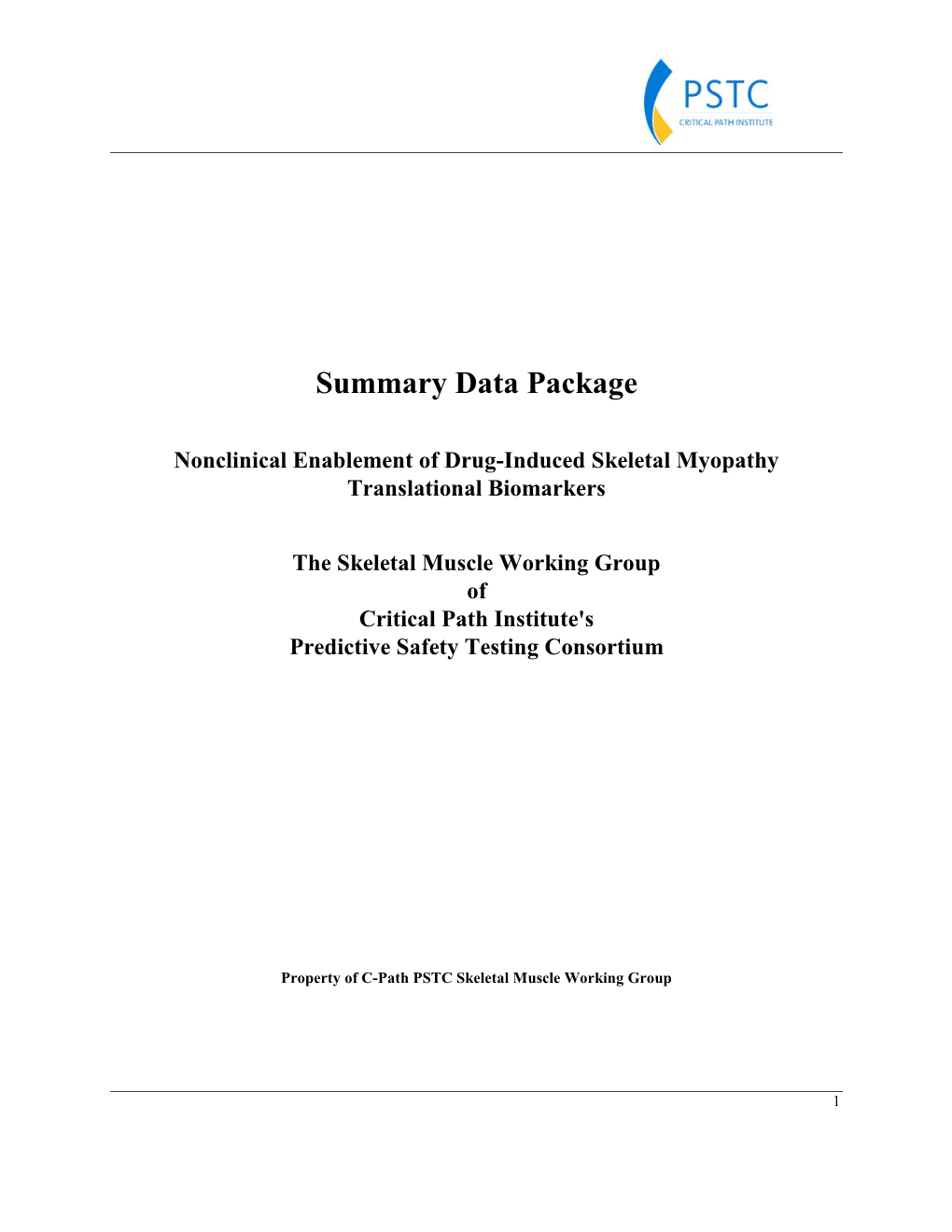 PSTC Skeletal Muscle Working Group