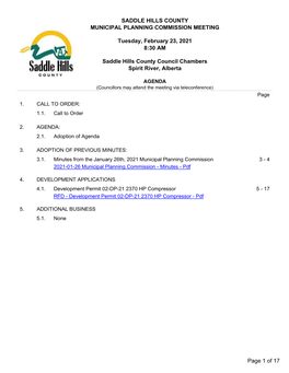 2021-02-23 Municipal Planning Commission