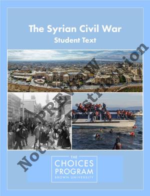 The Syrian Civil War Student Text