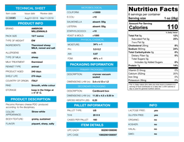 Pecorino Romano Cheese PDO Produced PALLET INFORMATION INFO According to the Disciplinary