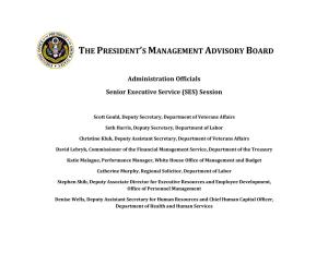 Administration Officials' Biographies