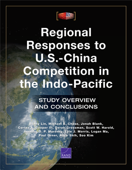 Regional Responses to US-China Competition in the Indo-Pacific