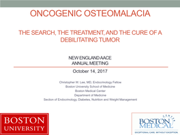 Oncogenic Osteomalacia