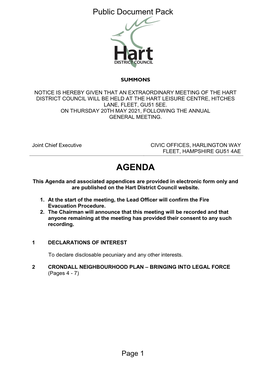 (Public Pack)Agenda Document for Council, 20/05/2021 20:00