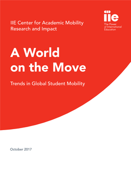 A World on the Move Trends in Global Student Mobility