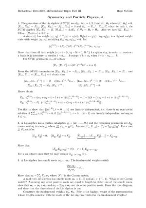 Symmetry and Particle Physics, 4