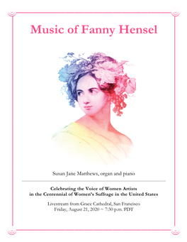 Music of Fanny Hensel
