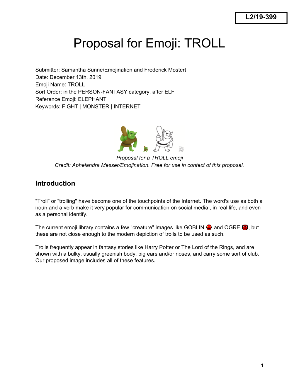 Proposal for Emoji: TROLL