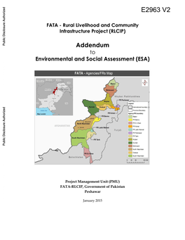 FATA - Rural Livelihood and Community Infrastructure Project (RLCIP)