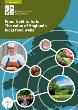 From Field to Fork: the Value of England's Local Food Webs