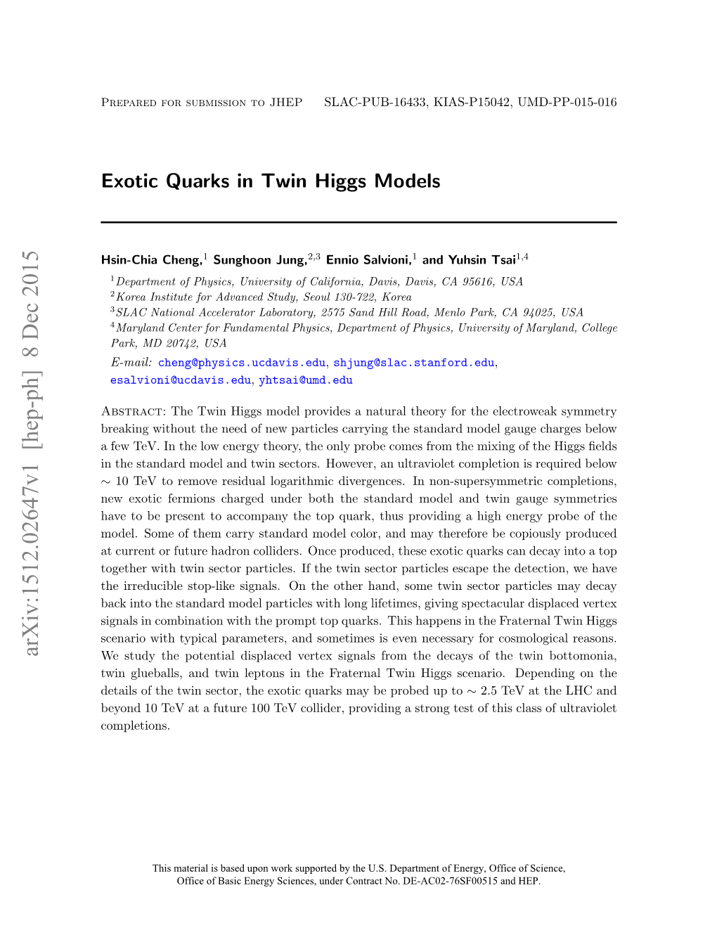 Exotic Quarks in Twin Higgs Models