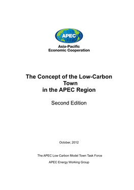 The Concept of the Low-Carbon Town in the APEC Region