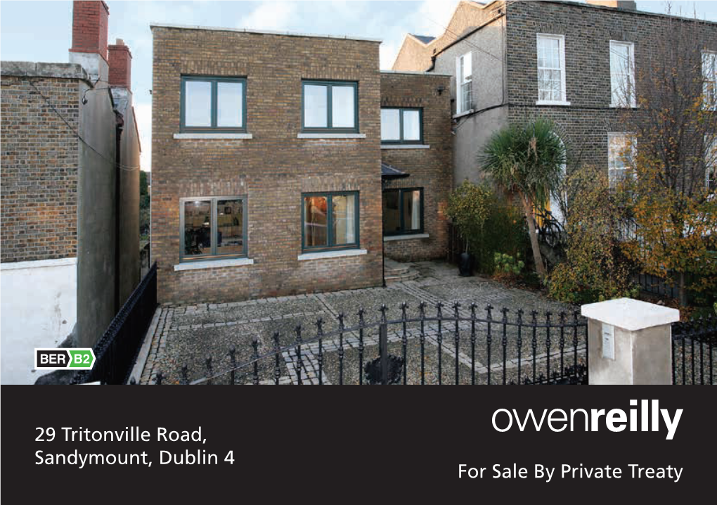 29 Tritonville Road, Sandymount, Dublin 4 for Sale by Private Treaty 29 Tritonville Road, Sandymount, Dublin 4