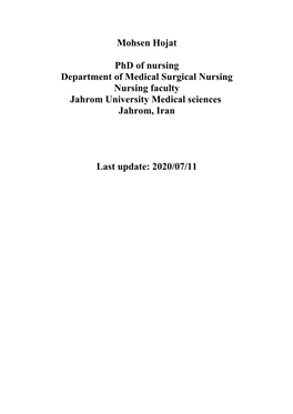 Disaster Preparedness in Hospitals of Jahrom University of Medical Sciences (2010), Journal of Qazvin University of Medical Sciences , 2012 :16(3):72-77 13