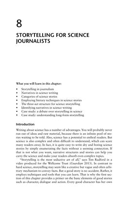 Storytelling for Science Journalists