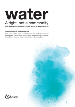 Water a Right Not a Commodity.Pdf