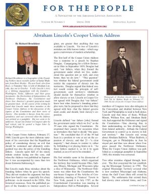 Abraham Lincoln's Cooper Union Address