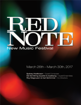 2017, on the Opening Concert of the 2017 WINNER RED NOTE New Music Festival in Normal, IL