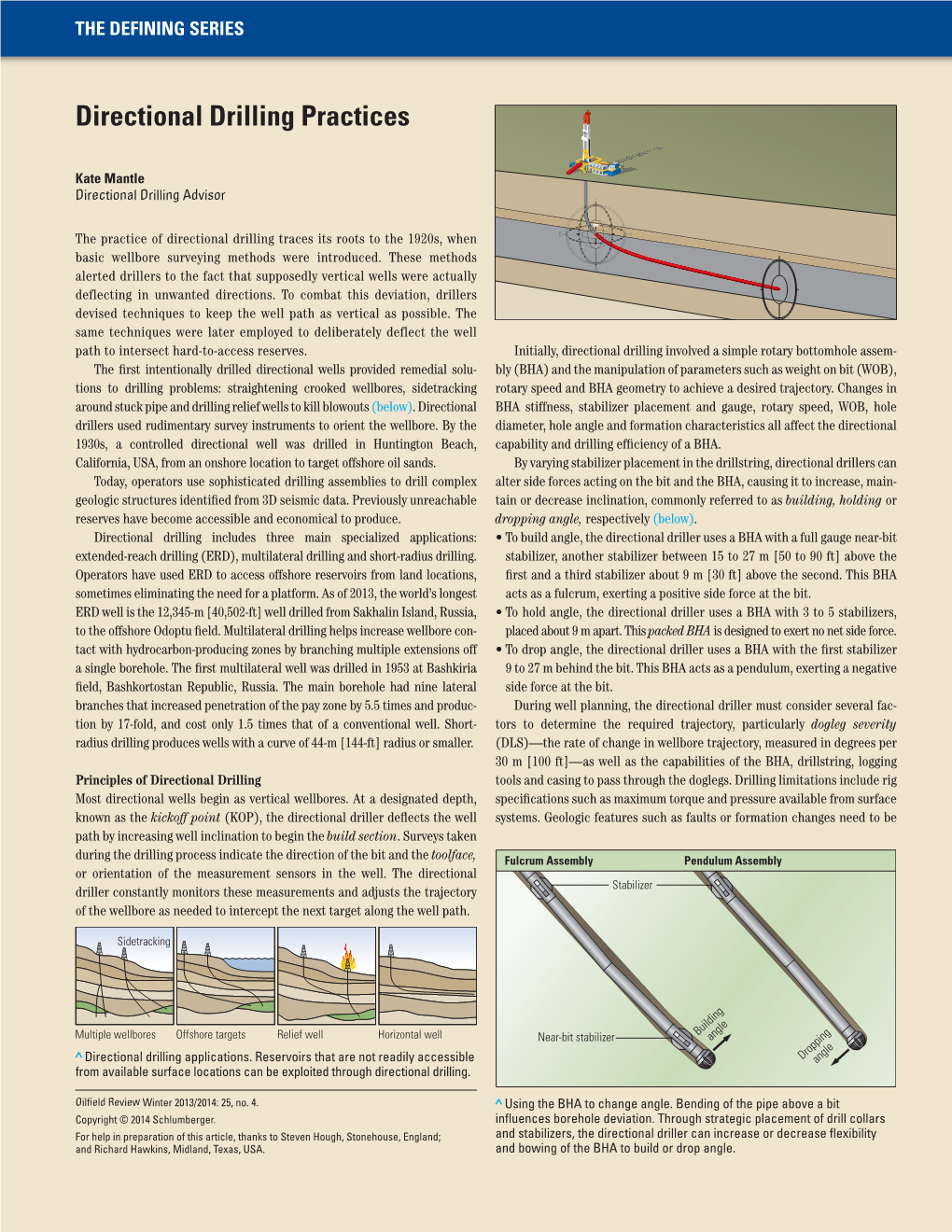 Directional Drilling Practices