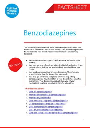 Benzodiazepines Factsheet