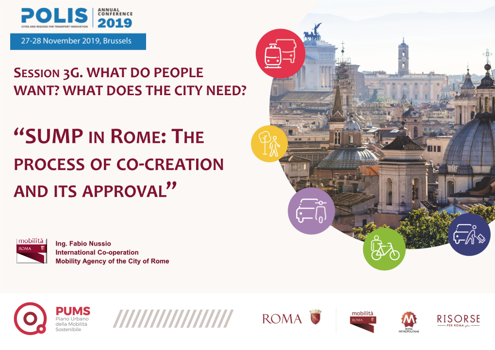 Rome's Sustainable Urban Mobility Plan