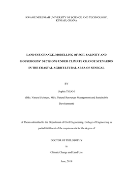 Land Use Change, Modelling of Soil Salinity And
