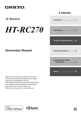 HT-RC270 Connections