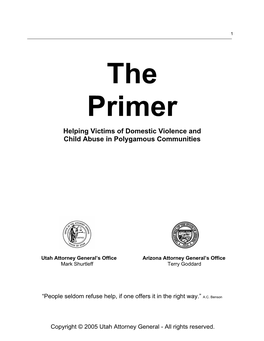 The Primer---Helping Victims of Domestic Violence and Child