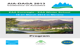 AIA-DAGA 2013 Merano Program