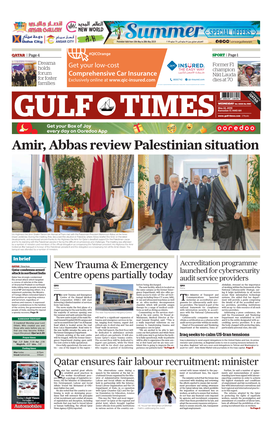Amir, Abbas Review Palestinian Situation