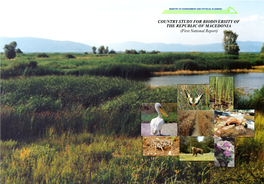 COUNTRY STUDY for BIODIVERSITY of the REPUBLIC of MACEDONIA (First National Report)