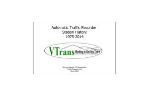 Automatic Traffic Recorder Station History 1975-2014