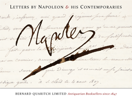 Letters by Napoleon & His Contemporaries