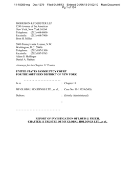 11-15059-Mg Doc 1279 Filed 04/04/13 Entered 04/04/13 01:02:10 Main Document Pg 1 of 124