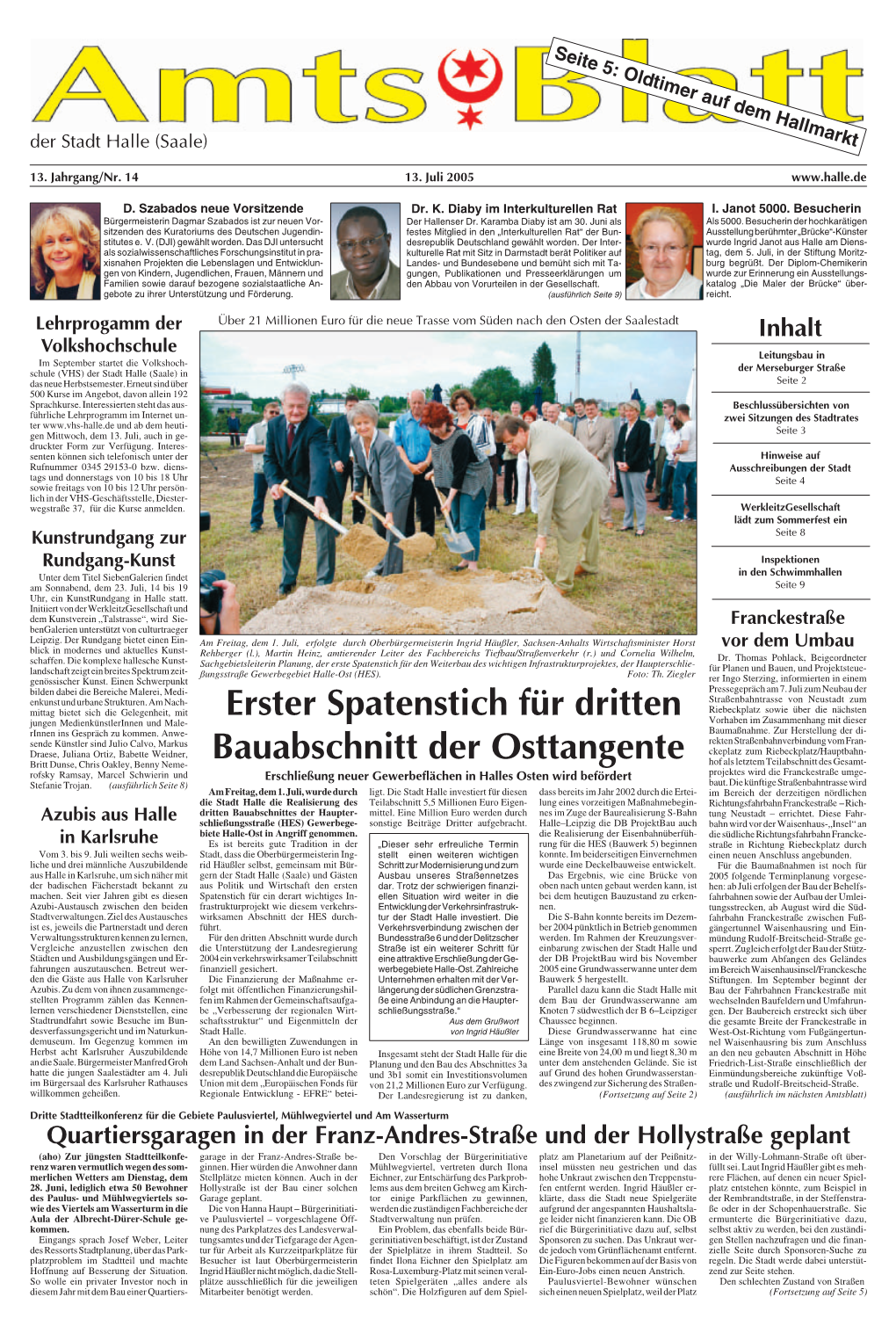 Amtsblatt 14 Vom 13.07.2005