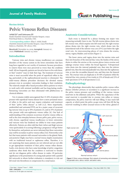 Pelvic Venous Reflux Diseases