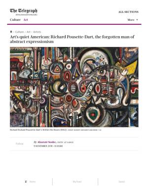 Richard Pousette-Dart, the Forgotten Man of Abstract Expressionism