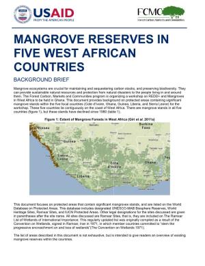 Mangrove Reserves in Five West African Countries