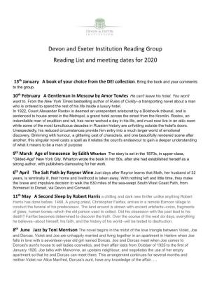 DEI Reading List 2020